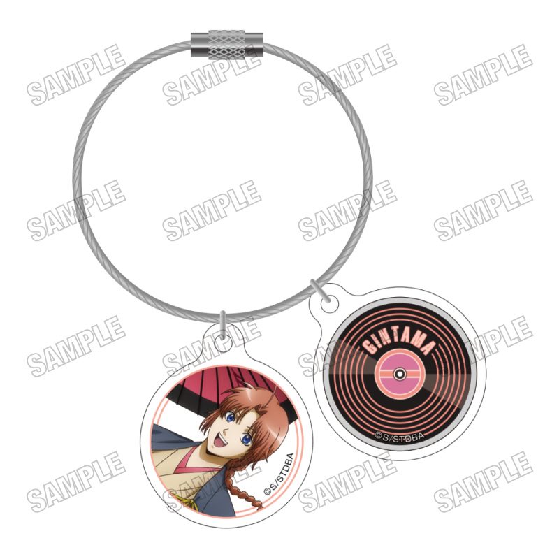 銀魂 ワイヤーアクリルキーホルダー MUSIC Ver. 6 神威 ("Gintama" Wire Acrylic Key Chain Music Ver. 6 Kamui)