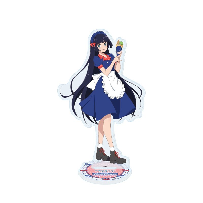 アクリルスタンド イキヅライブ! LOVELIVE! BLUEBIRD 04 クレープVer. 駒形花火(描き下ろしイラスト) (Acrylic Stand "IKIZULIVE! LOVELIVE! BLUEBIRD" 04 Crepe Ver. Komagata Hanabi (Original Illustration))