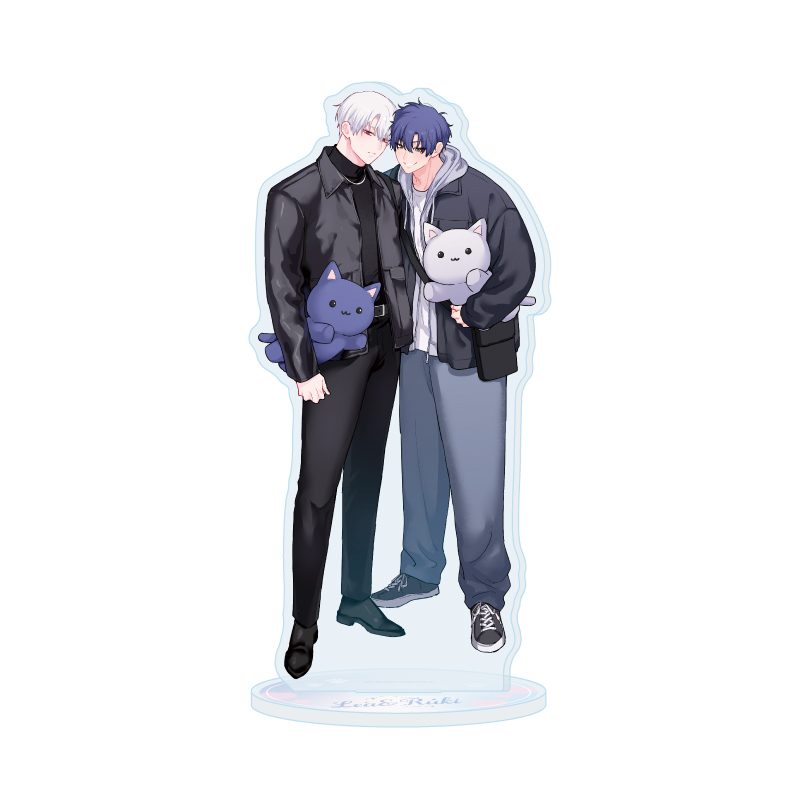 アクリルスタンド 吸血鬼と人間のBL 01 レア・スネークアイ&獅子神流貴(描き下ろしイラスト) (Acrylic Stand "Vampire & Human's Boys Love" 01 Lea Snake Eye & Shishigami Ruki (Original Illustration))
