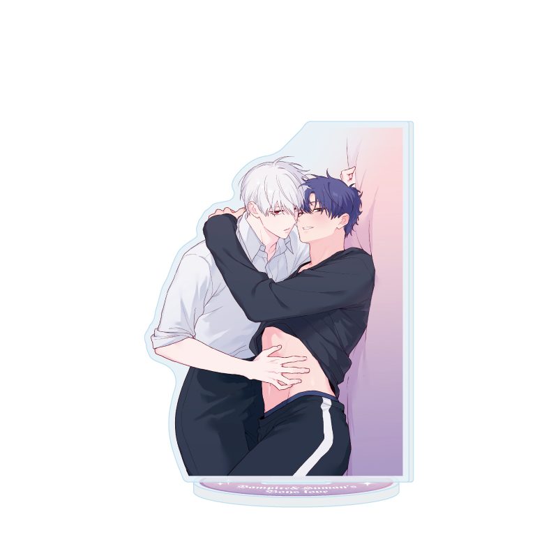 アクリルスタンド 吸血鬼と人間のBL 02 レア・スネークアイ&獅子神流貴(公式イラスト) (Acrylic Stand "Vampire & Human's Boys Love" 02 Lea Snake Eye & Shishigami Ruki (Official Illustration))