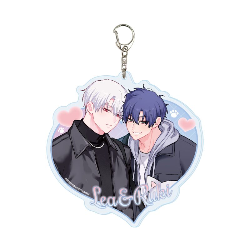 デカアクリルキーホルダー 吸血鬼と人間のBL 01 レア・スネークアイ&獅子神流貴(描き下ろしイラスト) (Deka Acrylic Key Chain "Vampire & Human's Boys Love" 01 Lea Snake Eye & Shishigami Ruki (Original Illustration))