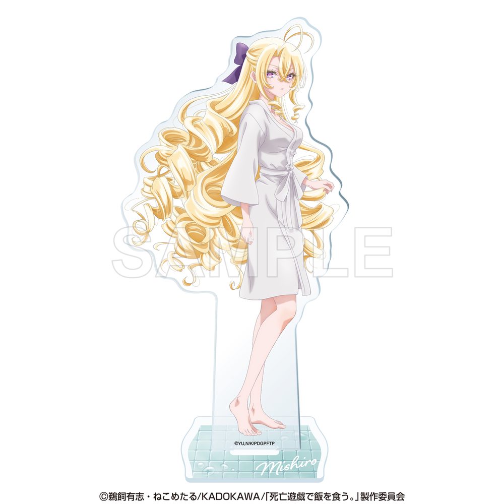 死亡遊戯で飯を食う。 アクリルスタンドフィギュア 御城(GOLDEN BATH) ("Playing Death Games to Put Food on the Table" Acrylic Stand Figure Mishiro (Golden Bath))