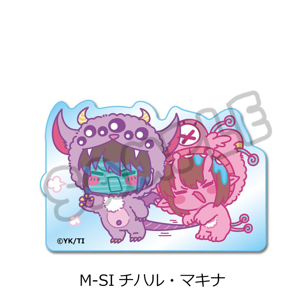 銀河特急 ミルキー☆サブウェイ アクリルミニブロック(mochocho第2弾) M-SI チハル・マキナ ("MILKY SUBWAY THE GALACTIC LIMITED EXPRESS" Acrylic Mini Block (mochocho Vol. 2) M-SI Chiharu & Makina)
