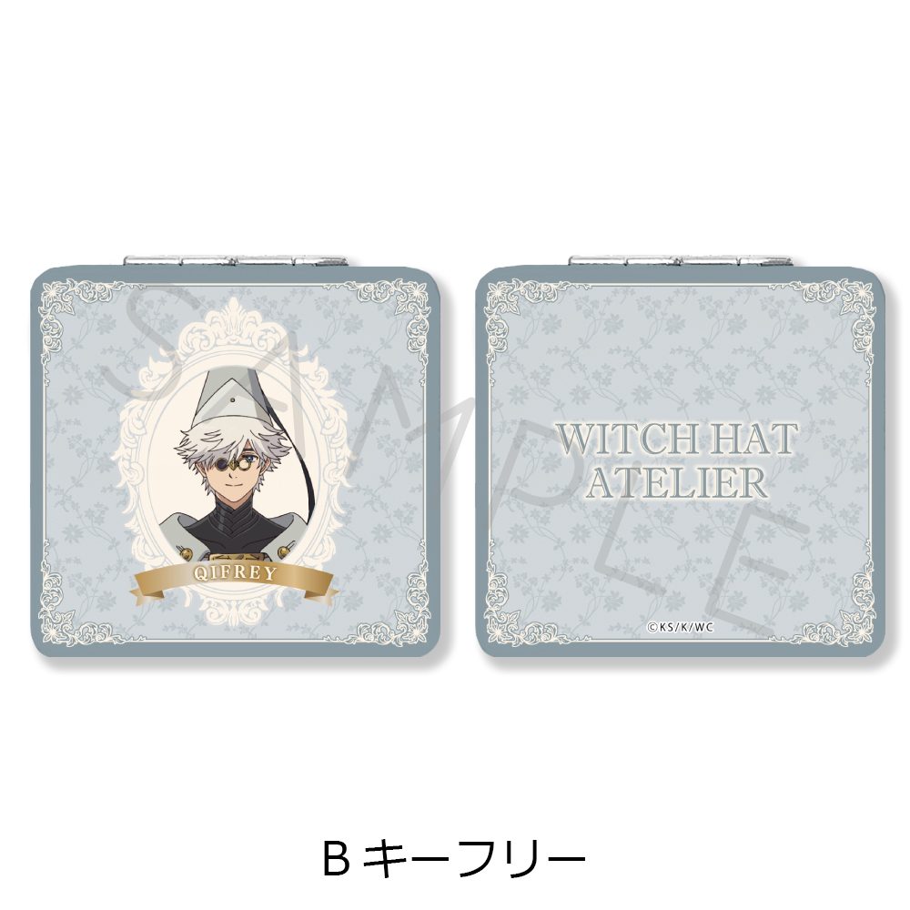 とんがり帽子のアトリエ コンパクトミラー(スクエア) B キーフリー ("Witch Hat Atelier" Compact Mirror (Square) B Qifrey)