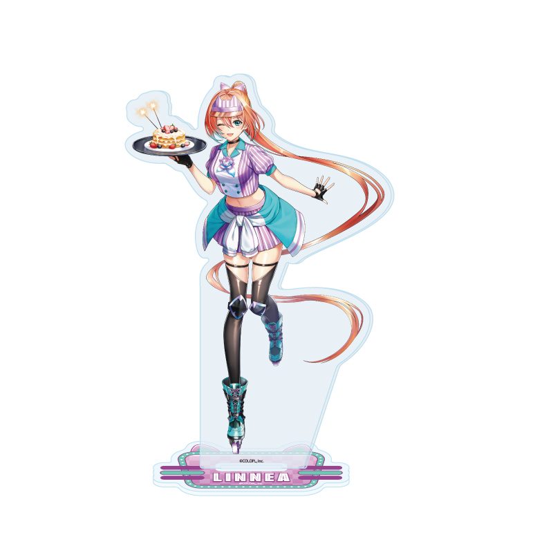 アクリルスタンド 白猫プロジェクト 52 リネア ダイナーVer.(描き下ろしイラスト) (Acrylic Stand "White Cat Project" 52 Linea Diner Ver. (Original Illustration))