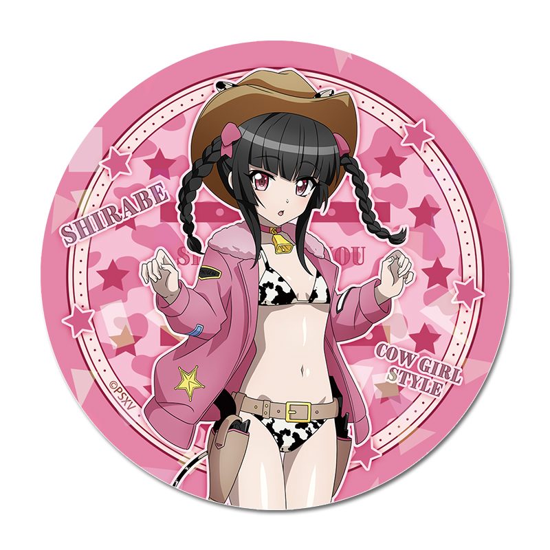 戦姫絶唱シンフォギアXV 描き下ろし キラキラBIG缶バッジ 月読調 カウガールVer. ("Senki Zessho Symphogear XV" Original Illustration Kirakira Big Can Badge Tsukuyomi Shirabe Cowgirl Ver.)