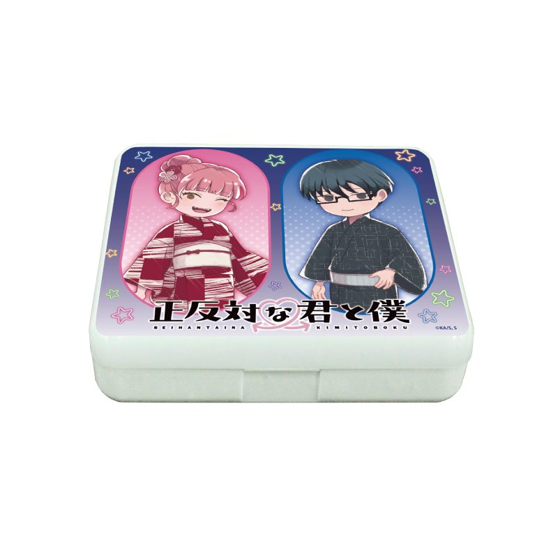 小物ケース 正反対な君と僕 01 鈴木・谷 夏祭りVer.(グラフアートイラスト) (Accessory Case "You and I are Polar Opposites" 01 Suzuki & Tani Summer Festival Ver. (Graff Art Illustration))