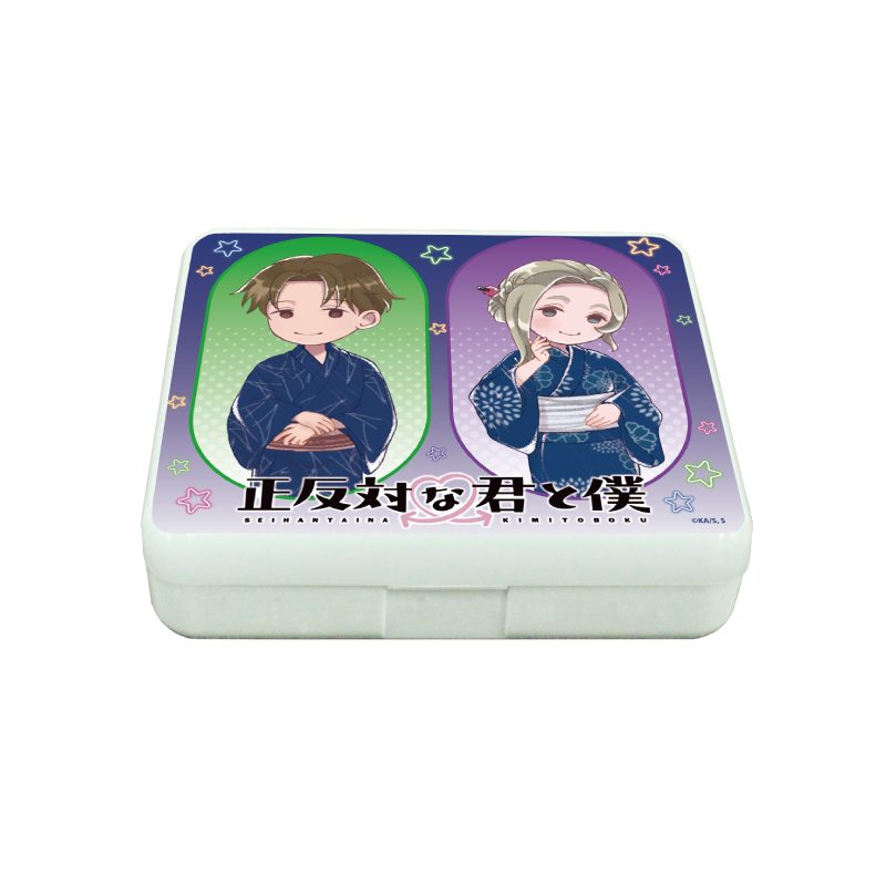 小物ケース 正反対な君と僕 03 平・東 夏祭りVer.(グラフアートイラスト) (Accessory Case "You and I are Polar Opposites" 03 Taira & Azuma Summer Festival Ver. (Graff Art Illustration))