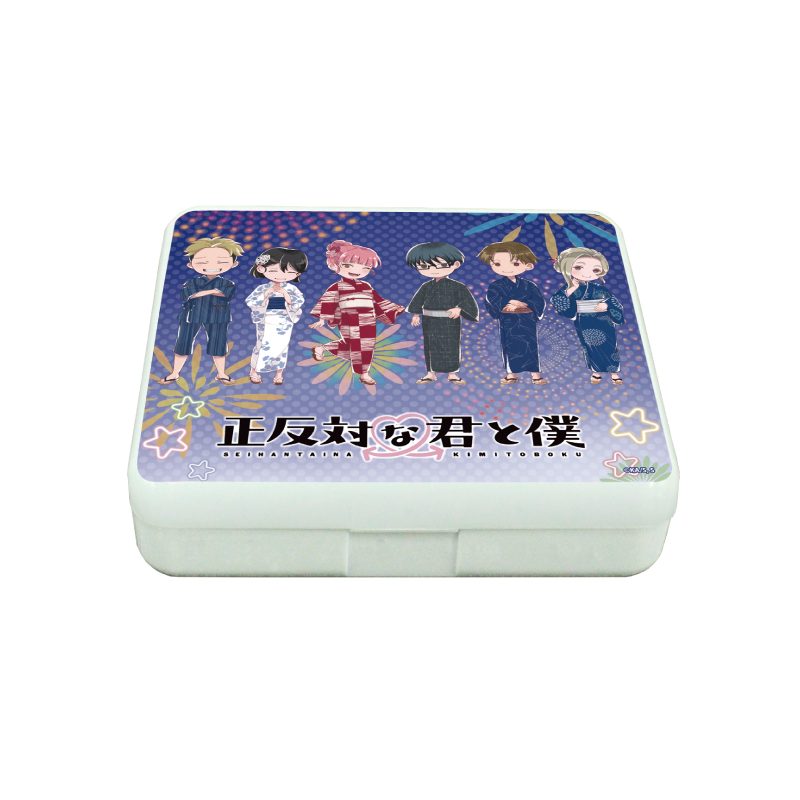 小物ケース 正反対な君と僕 04 集合デザイン 夏祭りVer.(グラフアートイラスト) (Accessory Case "You and I are Polar Opposites" 04 Group Design Summer Festival Ver. (Graff Art Illustration))
