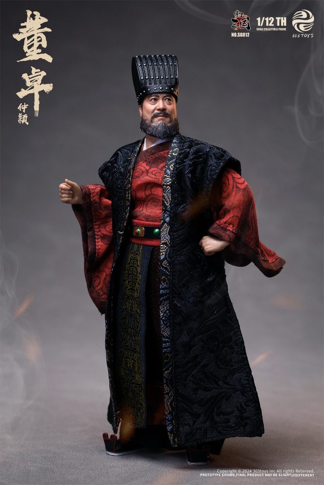303TOYS 掌中三国志 SG012 太師・董卓(とうたく)-仲穎(ちゅうえい) 1/12スケール可動フィギュア (303TOYS POCKET THREE KINGDOMS SG012 GRAND PRECEPTOR DONG ZHUO - ZHONG YING 1/12 SCALE ACTION FIGURE)