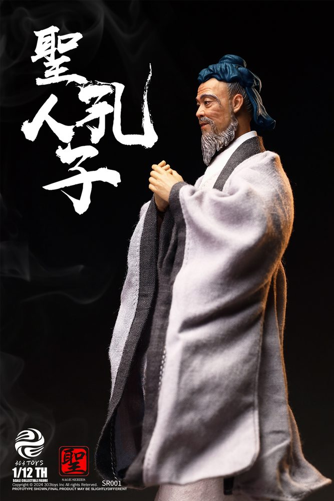 303TOYS 聖人シリーズ NO.SR001 至聖先師・孔子 1/12スケール可動フィギュア 通常版 (303TOYS SAGE SERIES NO.SR001 CONFUCIUS, THE SAGE TEACHER 1/12 SCALE ACTION FIGURE NORMAL EDITION)