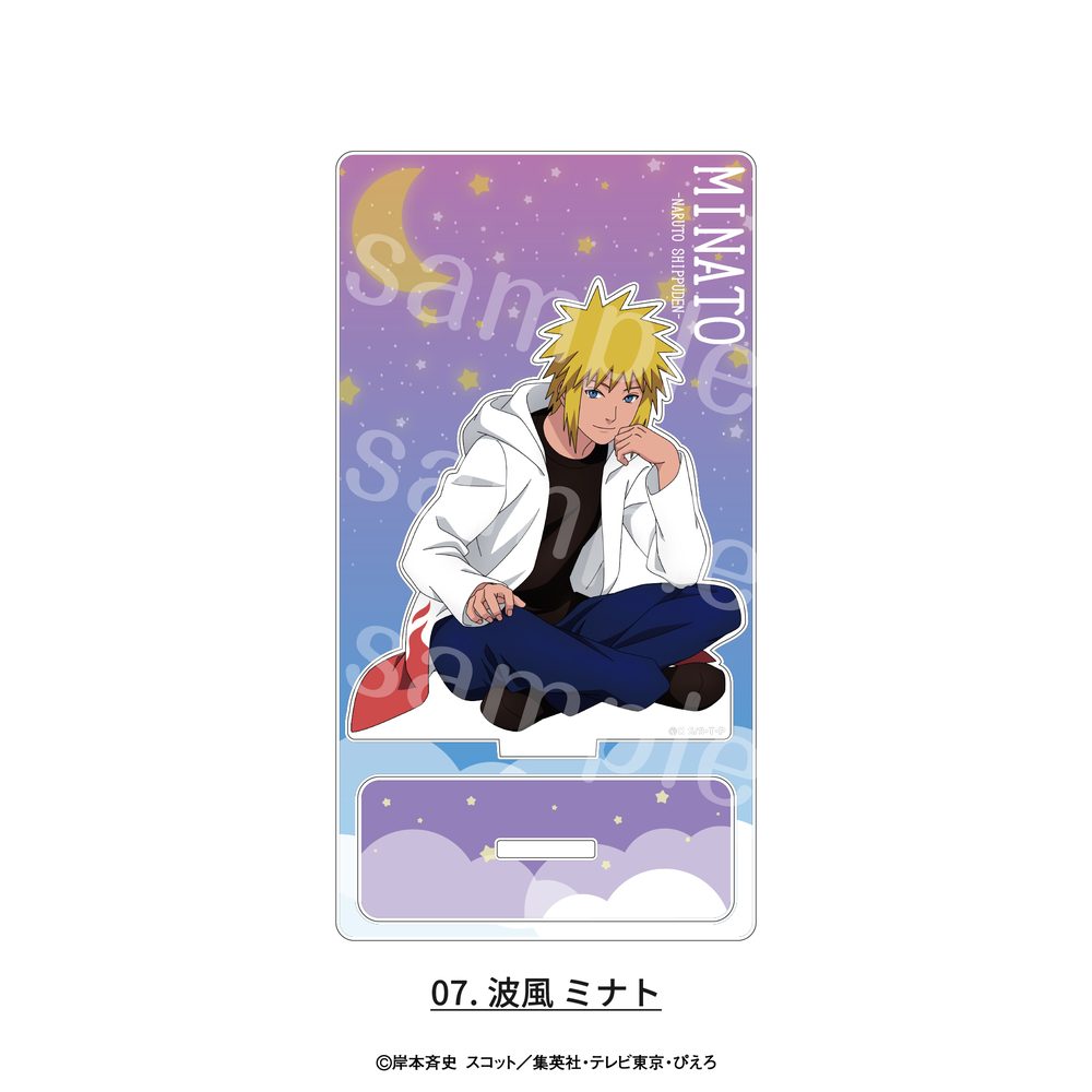 NARUTO-ナルト- 疾風伝 ミニアクリルスタンド 描き下ろしパジャマVer. 07 波風ミナト ("NARUTO -Shippuden-" Mini Acrylic Stand Original Illustration Pajamas Ver. 07 Namikaze Minato)
