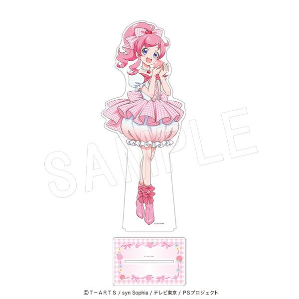 プリティーシリーズ BIGアクリルスタンド Fruits gingham Ver. 桃山みらい ("Pretty" Series Big Acrylic Stand Fruits Gingham Ver. Momoyama Mirai)