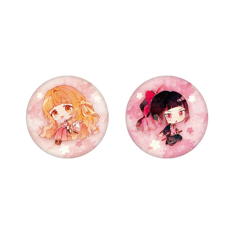 春夏秋冬代行者 春の舞 和紙缶バッジ(2個セット) 01 春 ("Agents of the Four Seasons: Dance of Spring" Japanese Paper Can Badge (2 Set) 01 Spring)