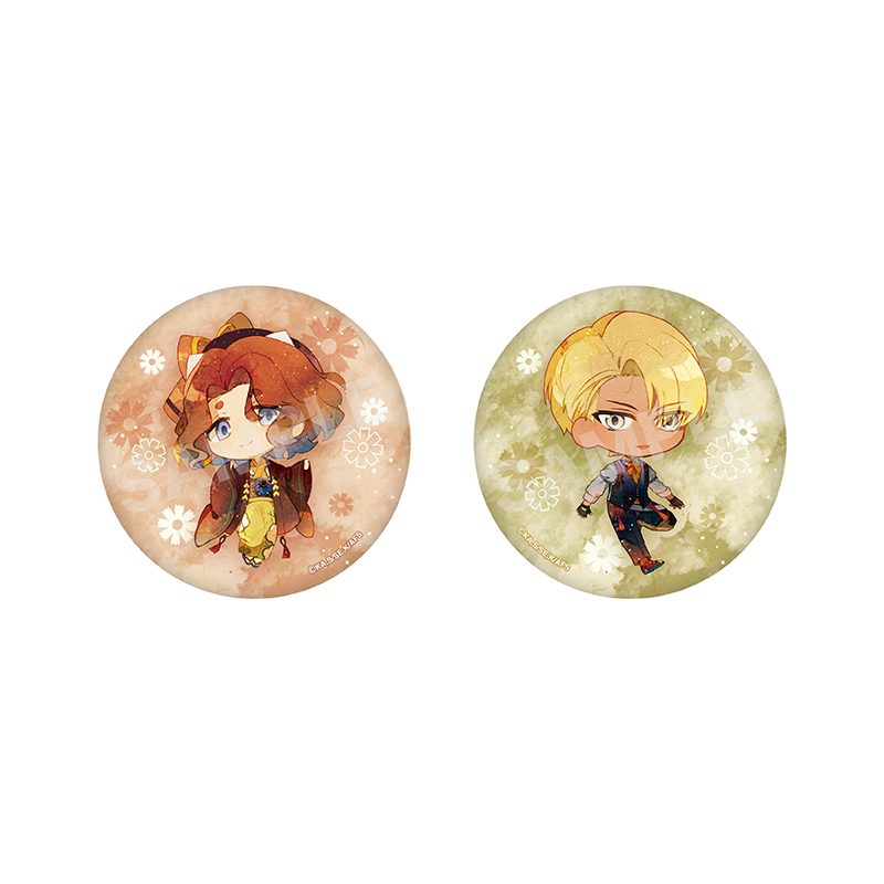 春夏秋冬代行者 春の舞 和紙缶バッジ(2個セット) 03 秋 ("Agents of the Four Seasons: Dance of Spring" Japanese Paper Can Badge (2 Set) 03 Autumn)