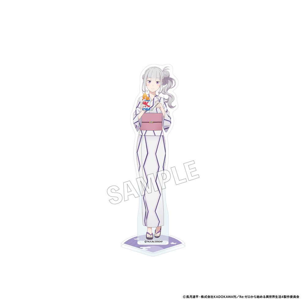 Re:ゼロから始める異世界生活 アクリルスタンドフィギュア お祭りVer. エミリア ("Re:Zero kara Hajimeru Isekai Seikatsu" Acrylic Stand Figure Festival Ver. Emilia)