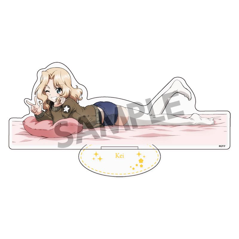 ガールズ&パンツァー 最終章 BIGアクリルスタンド ケイ 添い寝A Ver. ("GIRLS und PANZER das Finale" Big Acrylic Stand Kei Soine A Ver.)