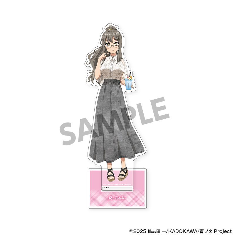青春ブタ野郎シリーズ 描き下ろしBIGアクリルスタンド 双葉理央 バカンスVer. ("Rascal Does Not Dream" Original Illustration Big Acrylic Stand Futaba Rio Vacances Ver.)