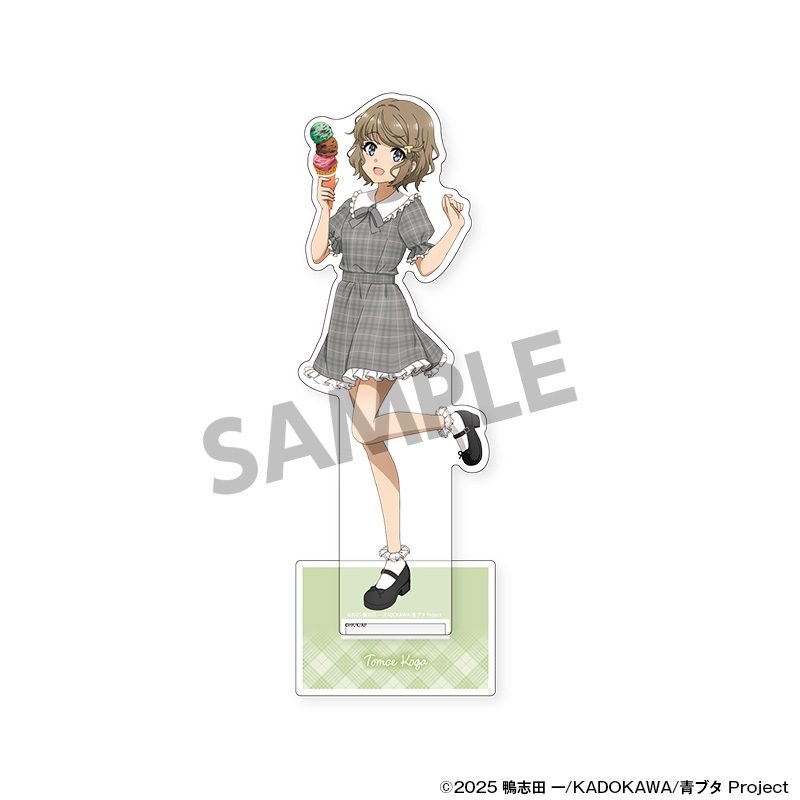 青春ブタ野郎シリーズ 描き下ろしBIGアクリルスタンド 古賀朋絵 バカンスVer. ("Rascal Does Not Dream" Original Illustration Big Acrylic Stand Koga Tomoe Vacances Ver.)