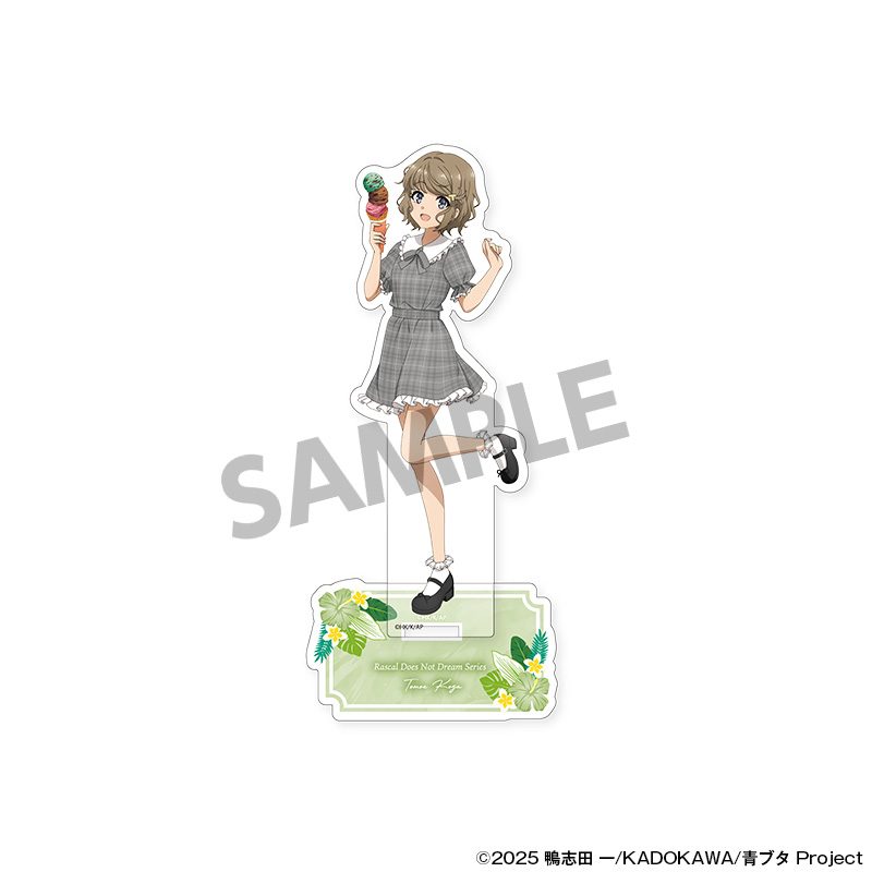 青春ブタ野郎シリーズ 描き下ろしアクリルスタンド 古賀朋絵 バカンスVer. ("Rascal Does Not Dream" Original Illustration Acrylic Stand Koga Tomoe Vacances Ver.)