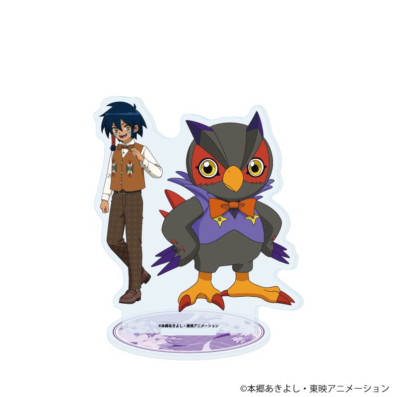 アクリルスタンド デジモンセイバーズ 04 イクト&ファルコモン(描き下ろしイラスト) (Acrylic Stand "Digimon Savers" 04 Ikuto & Falcomon (Original Illustration))