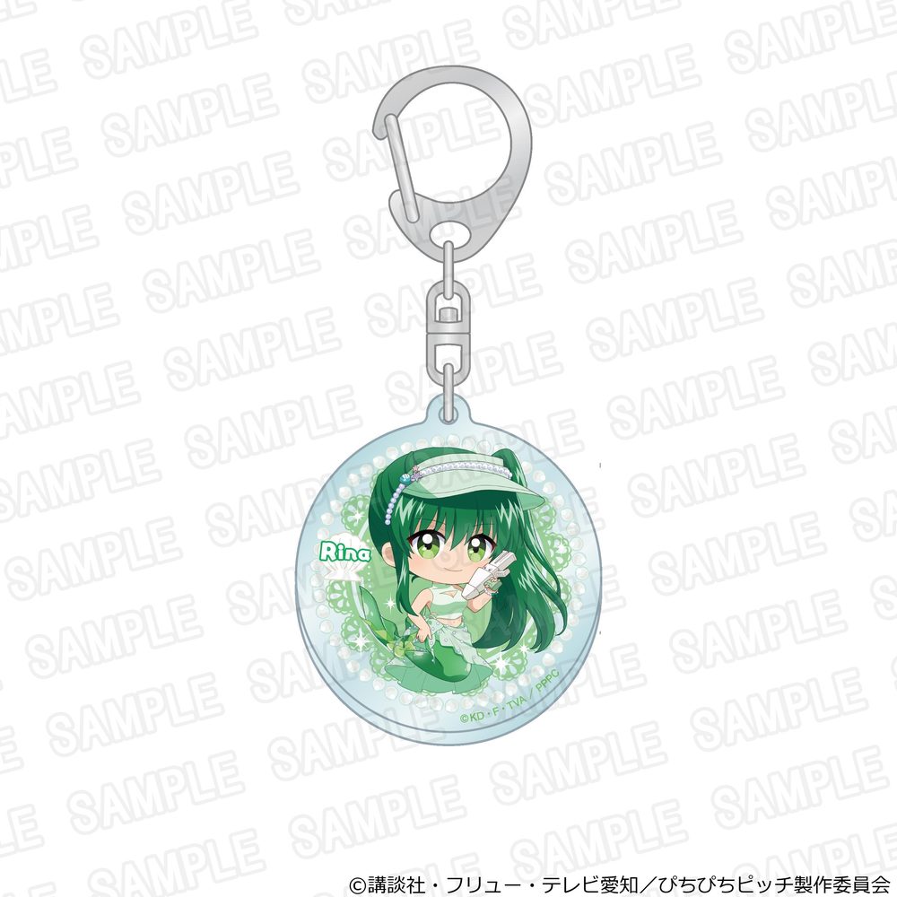 マーメイドメロディー ぴちぴちピッチ アクリルキーホルダー スプラッシュパーティーVer. リナ ミニ ("Mermaid Melody Pichi Pichi Pitch" Acrylic Key Chain Splash Party Ver. Rina Mini)