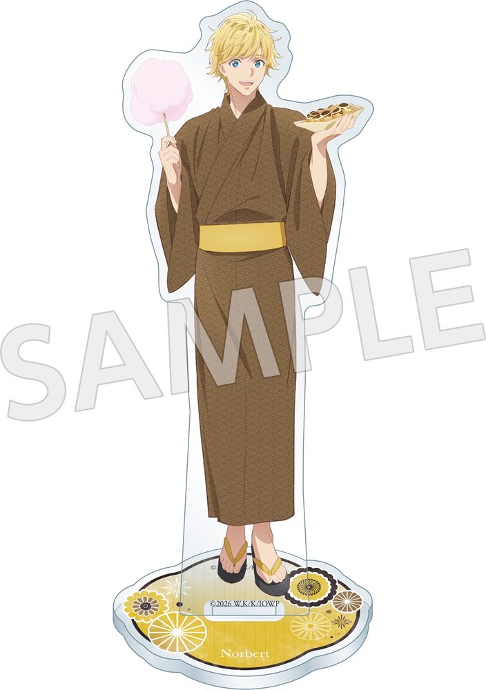 異世界の沙汰は社畜次第 アクリルスタンド いせしゃち納涼祭Ver. ノルベルト ("Isekai Office Worker: The Other World's Books Depend on the Bean Counter" Acrylic Stand Iseshachi Nouryou Festival Ver. Norbert)