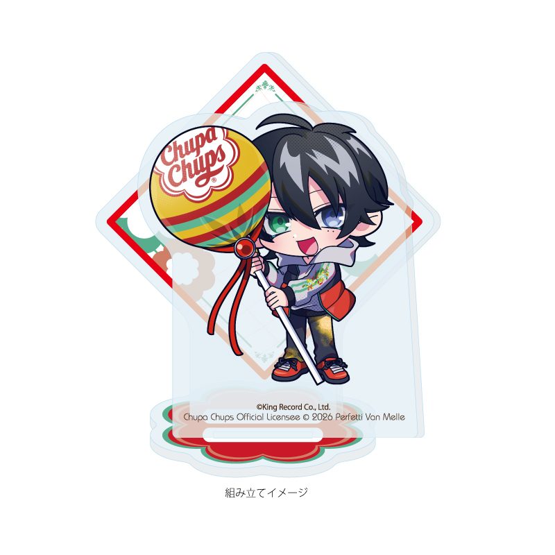 アクリルスタンドプレート ヒプノシスマイク -Division Rap Battle-×チュッパチャプス 03 山田三郎(ミニキャライラスト) (Acrylic Stand Plate "Hypnosismic -Division Rap Battle-" x Chupa Chups 03 Yamada Saburo (Mini Character Illustration))