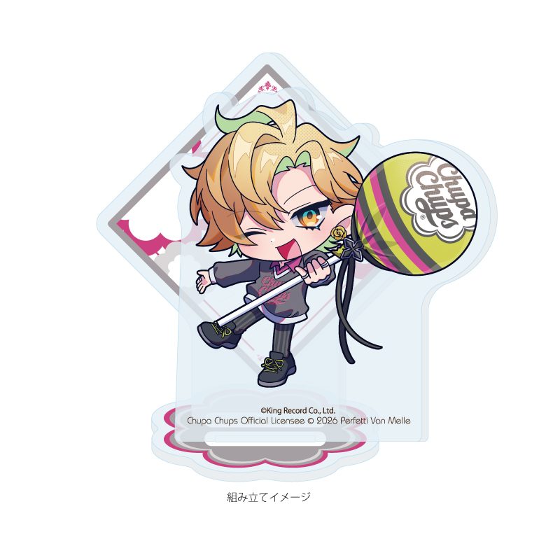 アクリルスタンドプレート ヒプノシスマイク -Division Rap Battle-×チュッパチャプス 11 伊弉冉一二三(ミニキャライラスト) (Acrylic Stand Plate "Hypnosismic -Division Rap Battle-" x Chupa Chups 11 Izanami Hifumi (Mini Character Illustration))