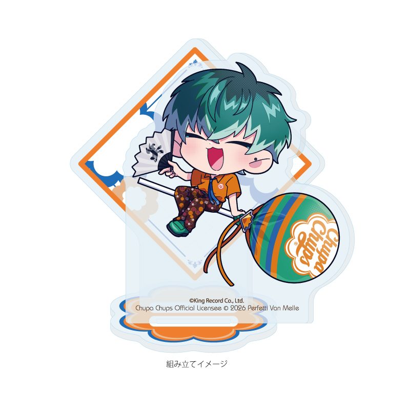 アクリルスタンドプレート ヒプノシスマイク -Division Rap Battle-×チュッパチャプス 13 白膠木簓(ミニキャライラスト) (Acrylic Stand Plate "Hypnosismic -Division Rap Battle-" x Chupa Chups 13 Nurude Sasara (Mini Character Illustration))