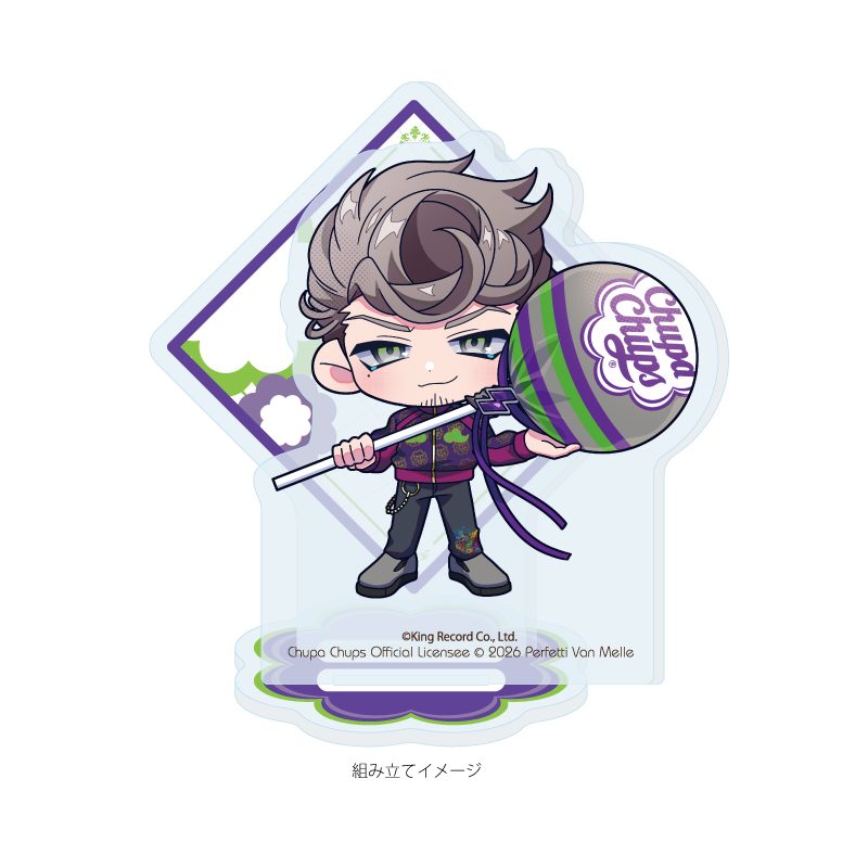 アクリルスタンドプレート ヒプノシスマイク -Division Rap Battle-×チュッパチャプス 18 天国獄(ミニキャライラスト) (Acrylic Stand Plate "Hypnosismic -Division Rap Battle-" x Chupa Chups 18 Amaguni Hitoya (Mini Character Illustration))