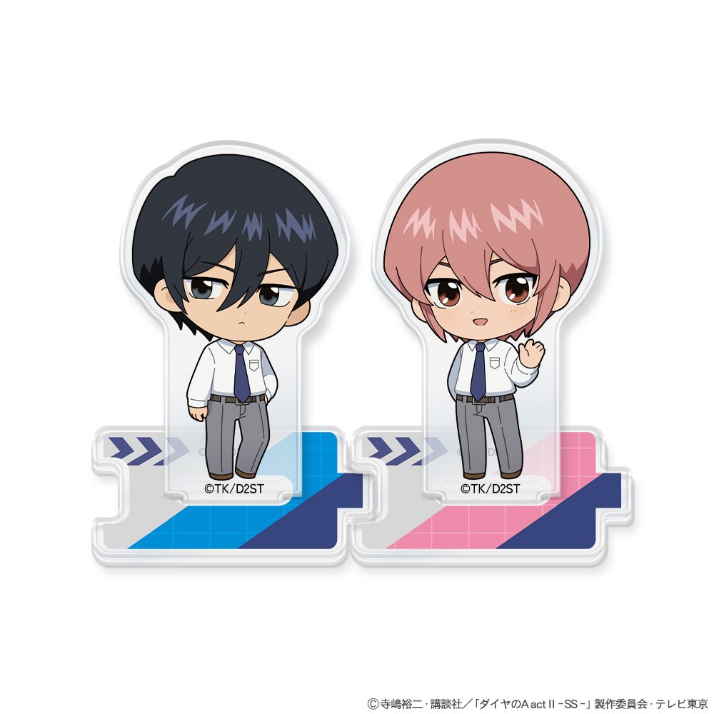 ダイヤのA act II -Second Season- つながるアクリルスタンド 降谷暁&小湊春市 ("Ace of Diamond act II -Second Season-" Tsunagaru Acrylic Stand Furuya Satoru & Kominato Haruichi)
