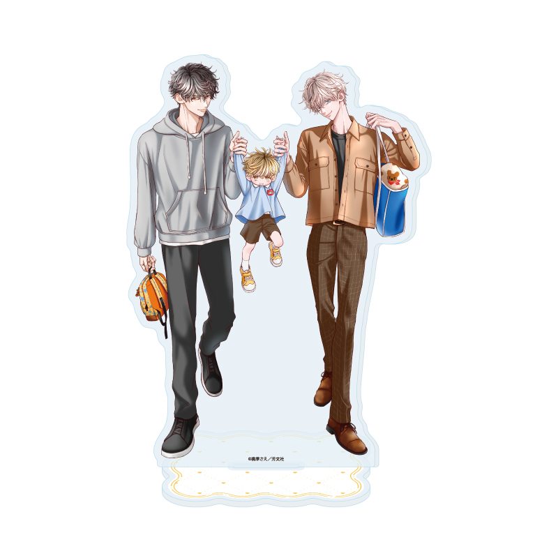 アクリルスタンド 子持ちホストの危険な隣人 01 威吹&聖也&天稀(描き下ろしイラスト) (Acrylic Stand "Komochi Host no Kiken na Rinjin" 01 Ibuki & Seiya & Tenma (Original Illustration))