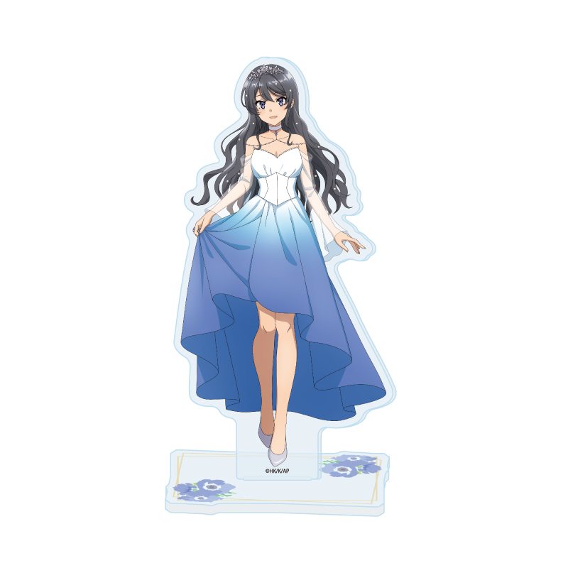 アクリルスタンド青春ブタ野郎シリーズ 08 桜島麻衣 フラワードレスVer.(描き下ろしイラスト) (Acrylic Stand "Rascal Does Not Dream" Series 08 Sakurajima Mai Flower Dress Ver. (Original Illustration))