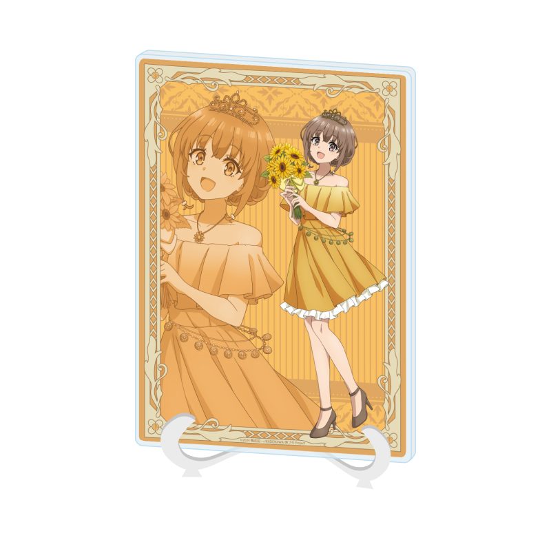アクリルアートボード A5サイズ 青春ブタ野郎シリーズ 08 梓川花楓 フラワードレスVer.(描き下ろしイラスト) (Acrylic Art Board A5 Size "Rascal Does Not Dream" Series 08 Azusagawa Kaede Flower Dress Ver. (Original Illustration))