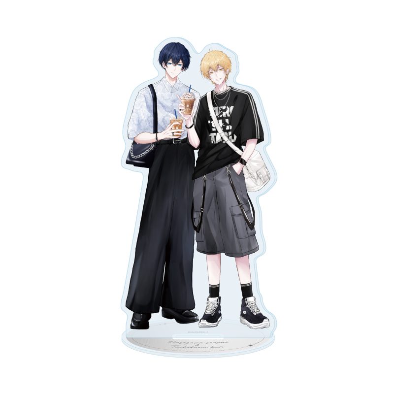 アクリルスタンド 長谷川先輩と橘くん 01 長谷川凉久&橘昂A(描き下ろしイラスト) (Acrylic Stand "Hasegawa Senpai & Tachibana Kun" 01 Hasegawa Riku & Tachibana Kou A (Original Illustration))