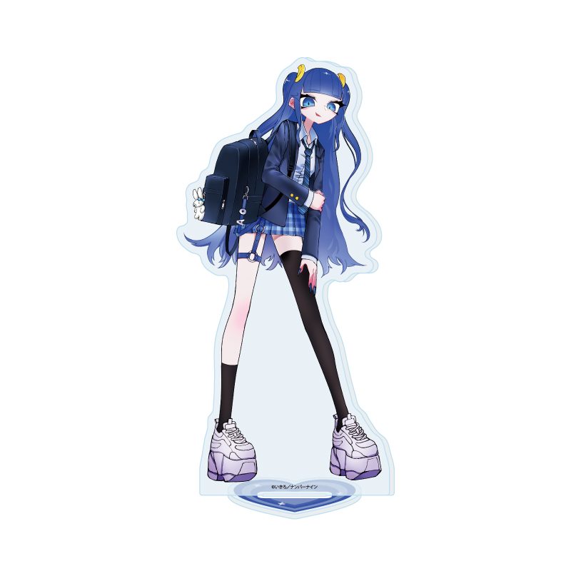 アクリルスタンド 魔法少女ピンクブルー 09 ブルー ギャルVer.(描き下ろしイラスト) (Acrylic Stand "Magical Girl Pink blue" 09 Blue Gal Ver. (Original Illustration))