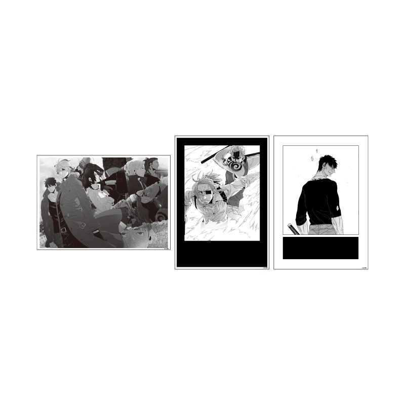 REPLICA GENGA 3枚セット GANGSTA. 02 B(公式イラスト) (REPLICA GENGA 3 Set "Gangsta." 02 B (Official Illustration))