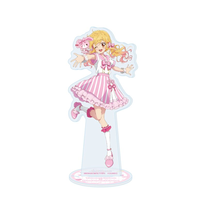アクリルスタンド アイカツスターズ!×サンリオキャラクターズ 11 虹野ゆめ×ぼんぼんりぼん(コラボイラスト(等身)) (Acrylic Stand "Aikatsu Stars!" x Sanrio Characters 11 Nijino Yume x BonBon Ribbon (Collaboration Illustration (Life-Size)))