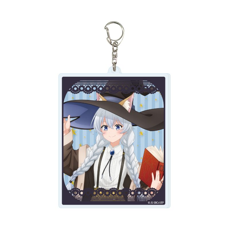 デカアクリルキーホルダー 魔女の旅々 02 イレイナ Bデザイン(描き下ろしイラスト) (Deka Acrylic Key Chain "Wandering Witch: The Journey Of Elaina" 02 Elaina B Design (Original Illustration))