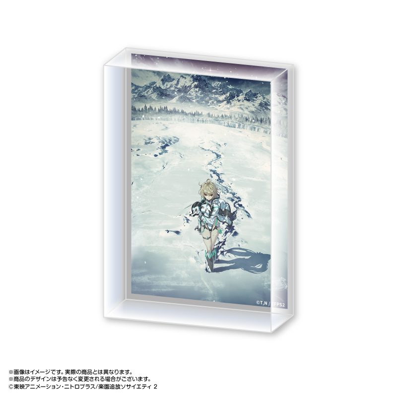 楽園追放 心のレゾナンス アクリルブロック 1 キービジュアルA ("Expelled from Paradise: Resonance from the Heart" Acrylic Block 1 Key Visual A)