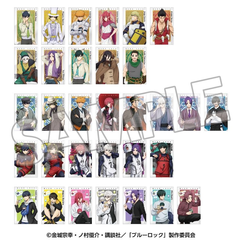 ブルーロック トレーディングクリアカード(1パック3枚入り) Vol1 メモリアル ("Blue Lock" Trading Clear Card (3 Pieces per Pack) Vol. 1 Memorial)