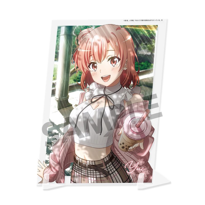 やはり俺の青春ラブコメはまちがっている。完 ビジュアルアクリルプレート 由比ヶ浜結衣 公園デートVer. ("Yahari Ore no Seishun Love-come wa Machigatteiru. Kan" Visual Acrylic Plate Yuigahama Yui Park Date Ver.)
