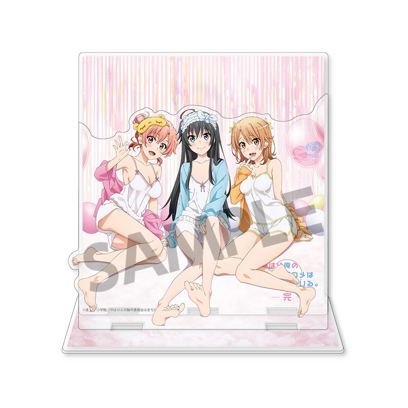 やはり俺の青春ラブコメはまちがっている。完 背景付きアクリルスタンド 雪乃&結衣&いろは キャミソールVer. ("Yahari Ore no Seishun Love-come wa Machigatteiru. Kan" Acrylic Stand with Background Yukino & Yui & Iroha Camisole Ver.)