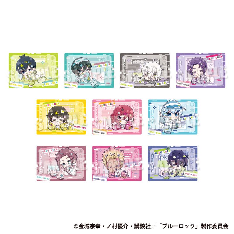 ブルーロック トレーディングクリアカード ドキ★バグVer. ("Blue Lock" Trading Clear Card Doki Bug Ver.)