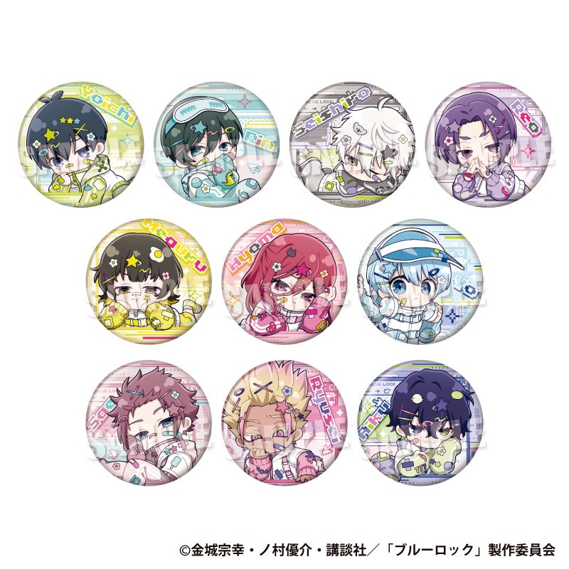 ブルーロック トレーディング缶バッジ ドキ★バグVer. ("Blue Lock" Trading Can Badge Doki Bug Ver.)