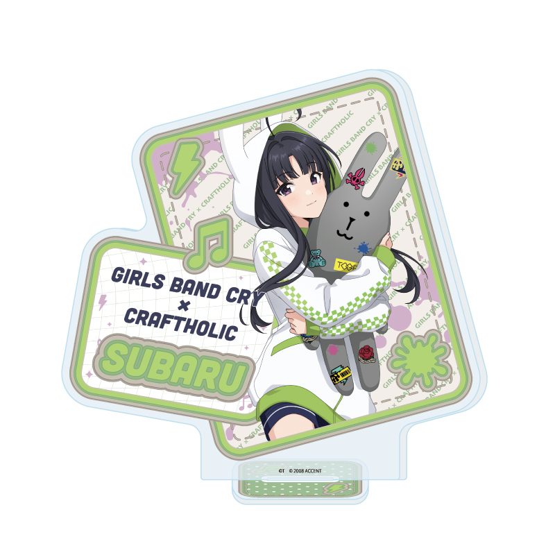 アクリルスタンド ガールズバンドクライ×CRAFTHOLIC 03 安和すばる(描き下ろしイラスト) (Acrylic Stand "Girls Band Cry" x Craftholic 03 Awa Subaru (Original Illustration))