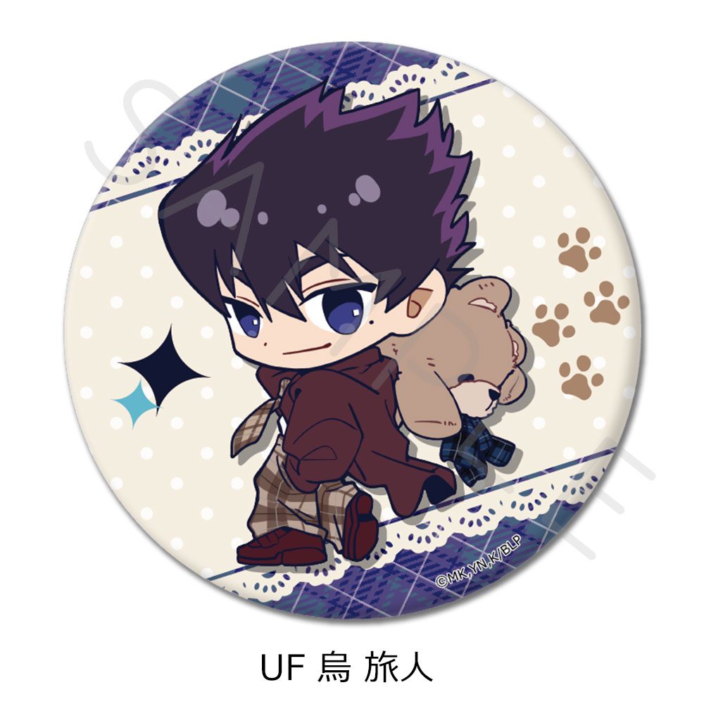 ブルーロック 第12弾 丸型缶バッジ(57mm) UF 烏旅人 ("Blue Lock" Vol. 12 Round Can Badge (57mm) UF Karasu Tabito)