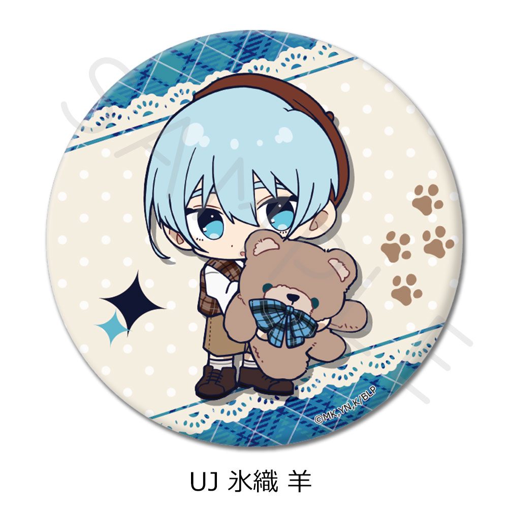 ブルーロック 第12弾 丸型缶バッジ(57mm) UJ 氷織羊 ("Blue Lock" Vol. 12 Round Can Badge (57mm) UJ Hiyori Yo)