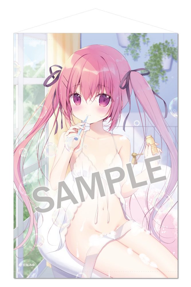宮坂みゆ B2タペストリー Bubbly Bath Timeりらちゃん (Miyu Miyasaka B2 Tapesty Bubbly Bath Time Rira-chan)
